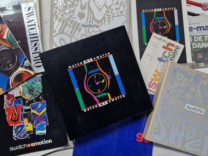 SWATCH - LOT DE CATALOGUES, GUIDES, YEARBOOKS,...