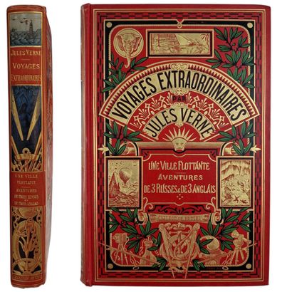 VERNE (J.). Une Ville Flottante Aventures...