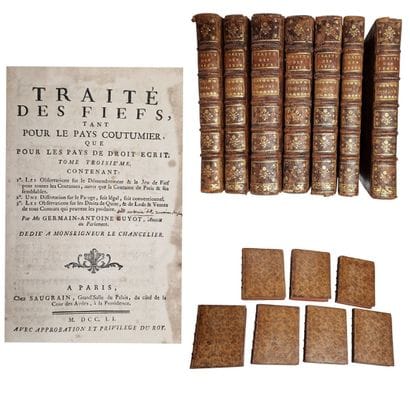 GUYOT (GA). Traité des fiefs, tant pour le...