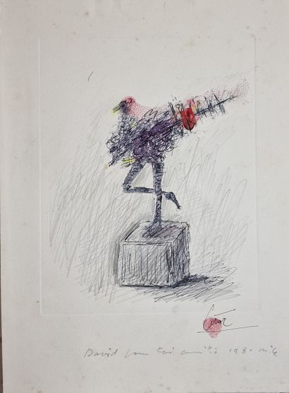 CESAR (1921-1998)
La poule
ESTAMPE rehaussée...
