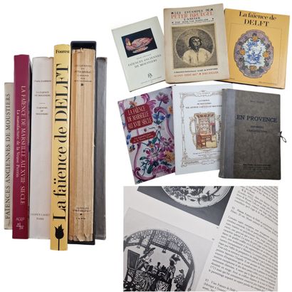 Set of 6 WORKS
- Faïences anciennes de Moustiers...