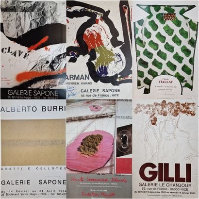 Ensemble de 12 AFFICHES D'EXPOSITION
La plupart...