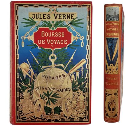 VERNE. Bourses de Voyage. Illustrations by...