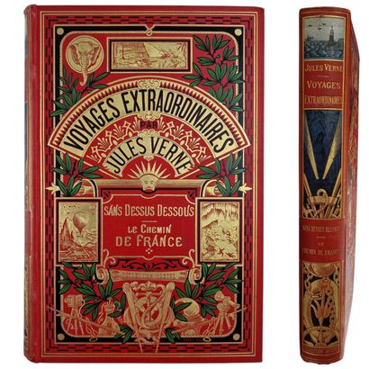 VERNE (Jules). Sans Dessus Dessous Le Chemin...
