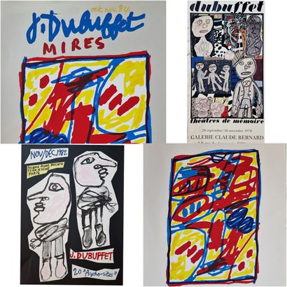 Jean DUBUFFET (1901-1985)
6 AFFICHES D'EXPOSITION...