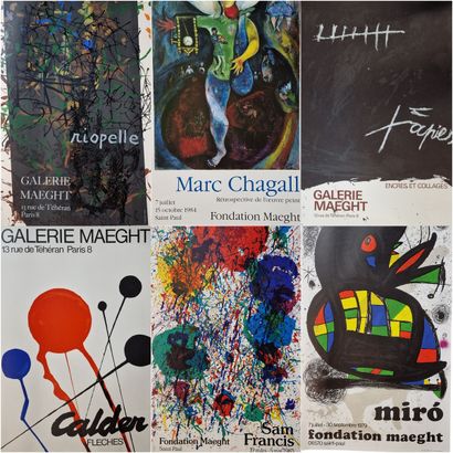 Fondation MAEGHT
Ensemble de 21 AFFICHES...