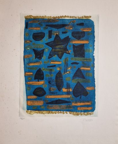 Roger BISSIERE (1886-1964)
Composition 
ESTAMPE
Signée...