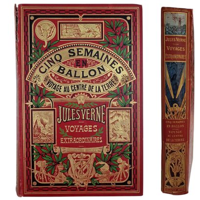 VERNE (J). Cinq Semaines en Ballon Voyage...