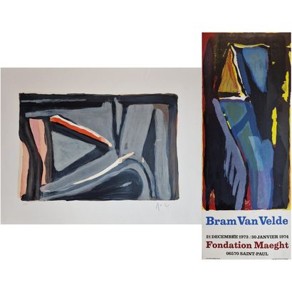 Bram van VELDE (1895-1981)
Composition 
LITHOGRAPHIE
Signée...