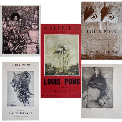 Louis PONS (1927-2021)
Ensemble comprenant...