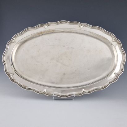 OVAL silver platter, 900 Millièmes Colombie...