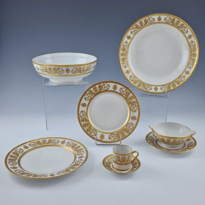 G. DUMAS Fils LIMOGES - PART OF A TABLE AND...