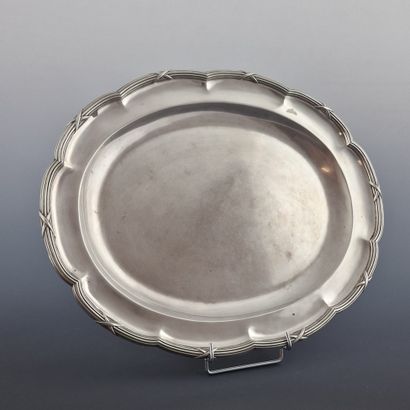 925 Millièmes silver OVAL PLAT by TESSIERS...