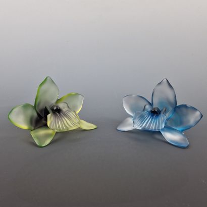 6 STATUETTES D'ORCHIDEES A USAGE DE DECORS...