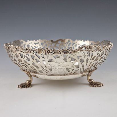 LARGE 925 Millièmes London 1906 silver FRUIT...