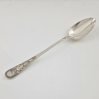 English silver-plated RAGOUT SPOON with Neoclassical...