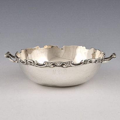 SMALL ROND JATTE with handles and curved...