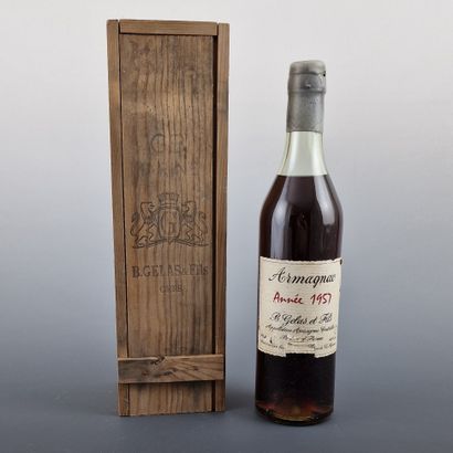 ARMAGNAC B. GELAS ET FILS - 1957
1 bouteille...