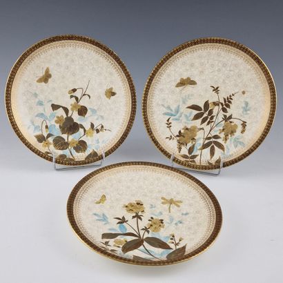 ROYAL WORCESTER - SET OF 7 ivory porcelain...