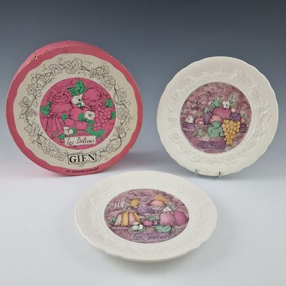 GIEN - MODELE LES DELICES - 6 ASSIETTES A...