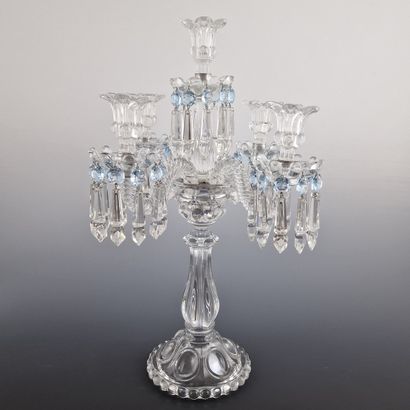 BACCARAT - MODELE MEDAILLON - GRAND CANDELABRE...