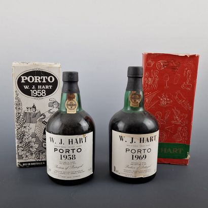 PORTO W. J. HART 
2 Bouteilles 1958 et 1969
En...
