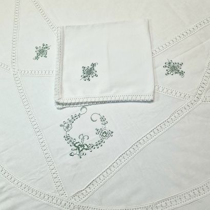 JESURUM VENISE - GRANDE NAPPE OVALE ET SES...