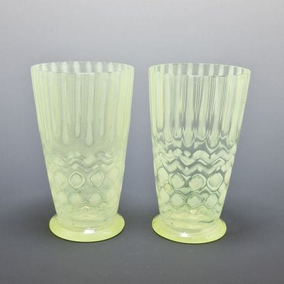 SUITE DE 6 GOBELETS A LONG DRINK en verre...