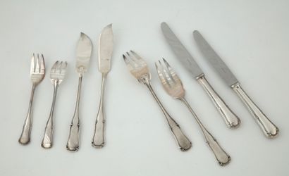 ERCUIS - VALENCAY MODEL - 12 FISHING CUTLERY...