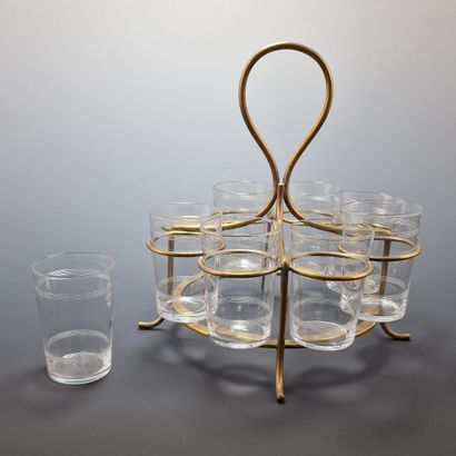 BACCARAT FORME CYLINDRIQUE - SERVICE A ALCOOL...