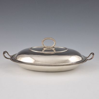 925 Millièmes London 1860 silver OVAL COVERED...