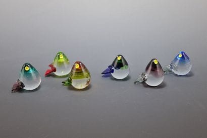 SET OF 6 LITTLE BIRD STATUETTES FOR TABLE...