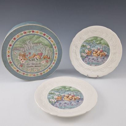 GIEN - MODELE LES SAVEURS - 6 ASSIETTES A...