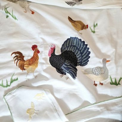 LARGE AND BEAUTIFUL RECTANGULAR NAPPE AND...