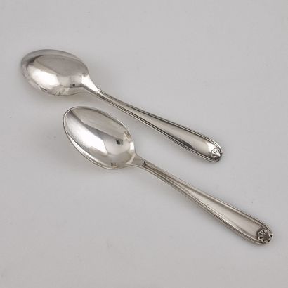 CHRISTOFLE - COQUILLE MODEL - 12 MOKA SPoons...