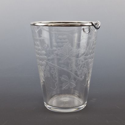 CONICAL WHITE CRYSTAL RAISIN WASHER engraved...