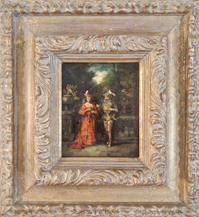 Adolphe MONTICELLI (1824-1886)
Couple dans...