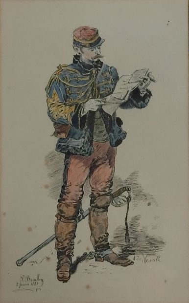 P. BOUILLON (XIX - XXEME SIECLE)
Militaire...