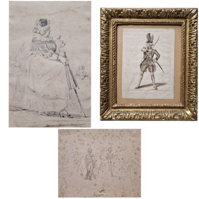 Auguste RAFFET (1804-1860)
Soldats
MINE DE...