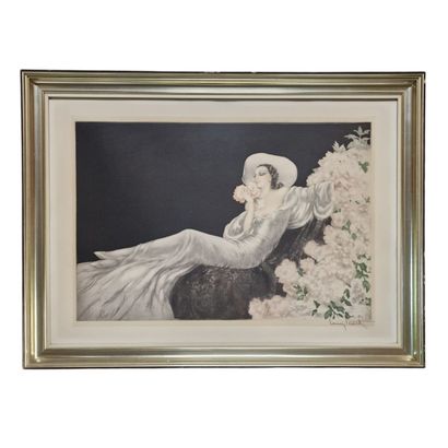 Louis ICART (1888-1950)
Elegante allongée...