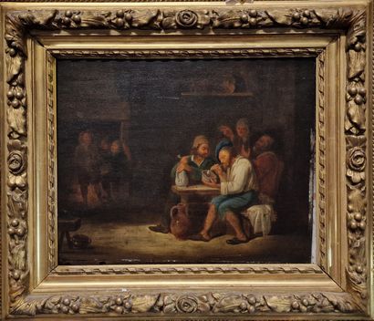 OIL ON PANEL 32 x 41 cm Louis XIV period...