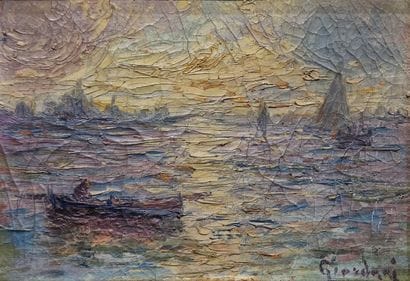 Italo GIORDANI (1882-1956)
Venise Barques...