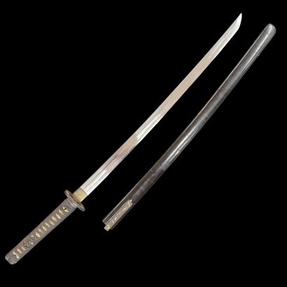 JAPON, XIXE SIECLE
KATANA avec lame à shinogi-zukuri...