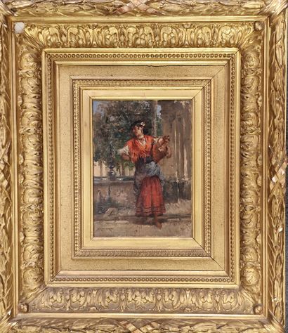 Adrien MOREAU (1843-1906)
Espagnole au puit
HUILE...