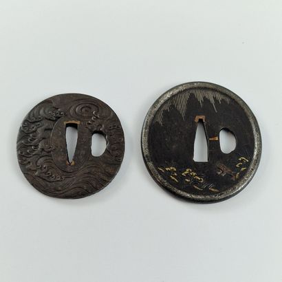 JAPON - PERIODE EDO (1603-1868) - DEUX TSUBAS...