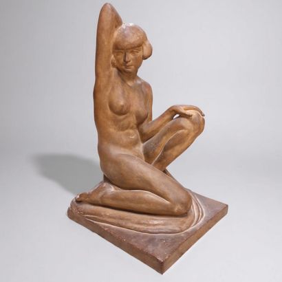 Clarisse LEVY (1896 - 1959) 
Nu assis 
TERRE...
