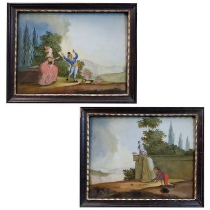 FRENCH SCHOOL OF THE EARLY 19th CENTURY Scenes...