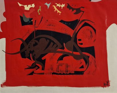 Raymond MORETTI (1931-2005)
Tauromachie
HUILE...