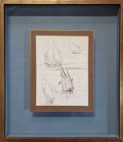 Joseph VERNET (1714-1789)
Etude de bateaux...