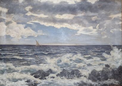 ECOLE DU XXEME SIECLE 
Marine 
HUILE SUR...